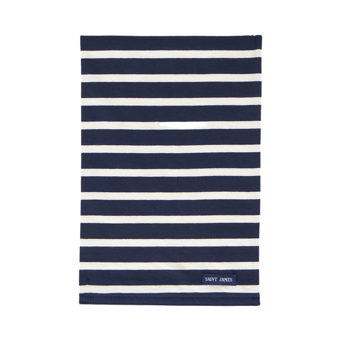 4188-51 Saint James Stripe Muffler Navy Ivory