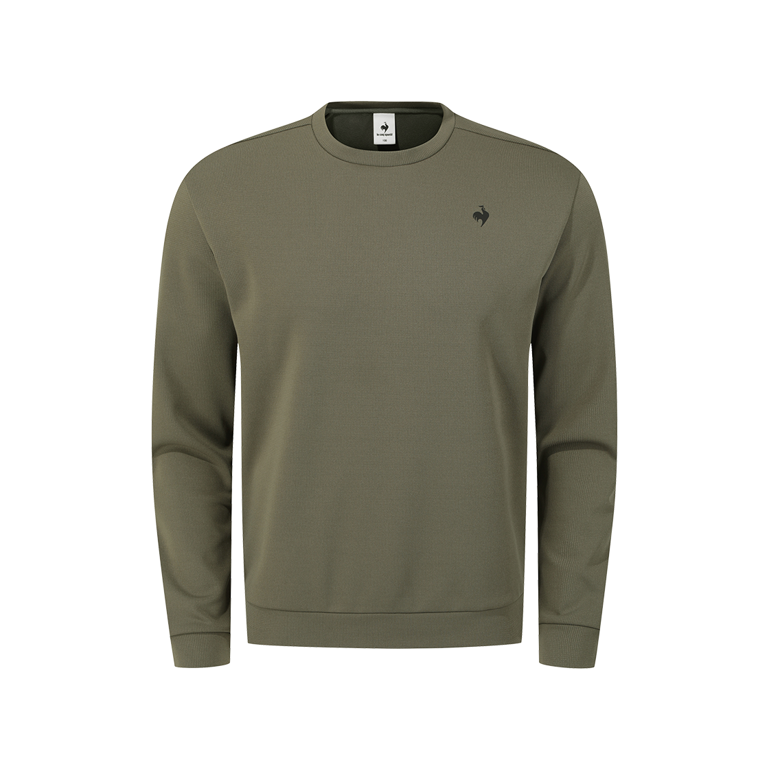 르꼬끄 스포르티브 유니 레귤러핏 기모 폴리스판 맨투맨 - 카키 QQ413EFSN1(le coq sportif Regular Fit Brushed Cotton-Spandex Sweatshirt Soft Khaki)