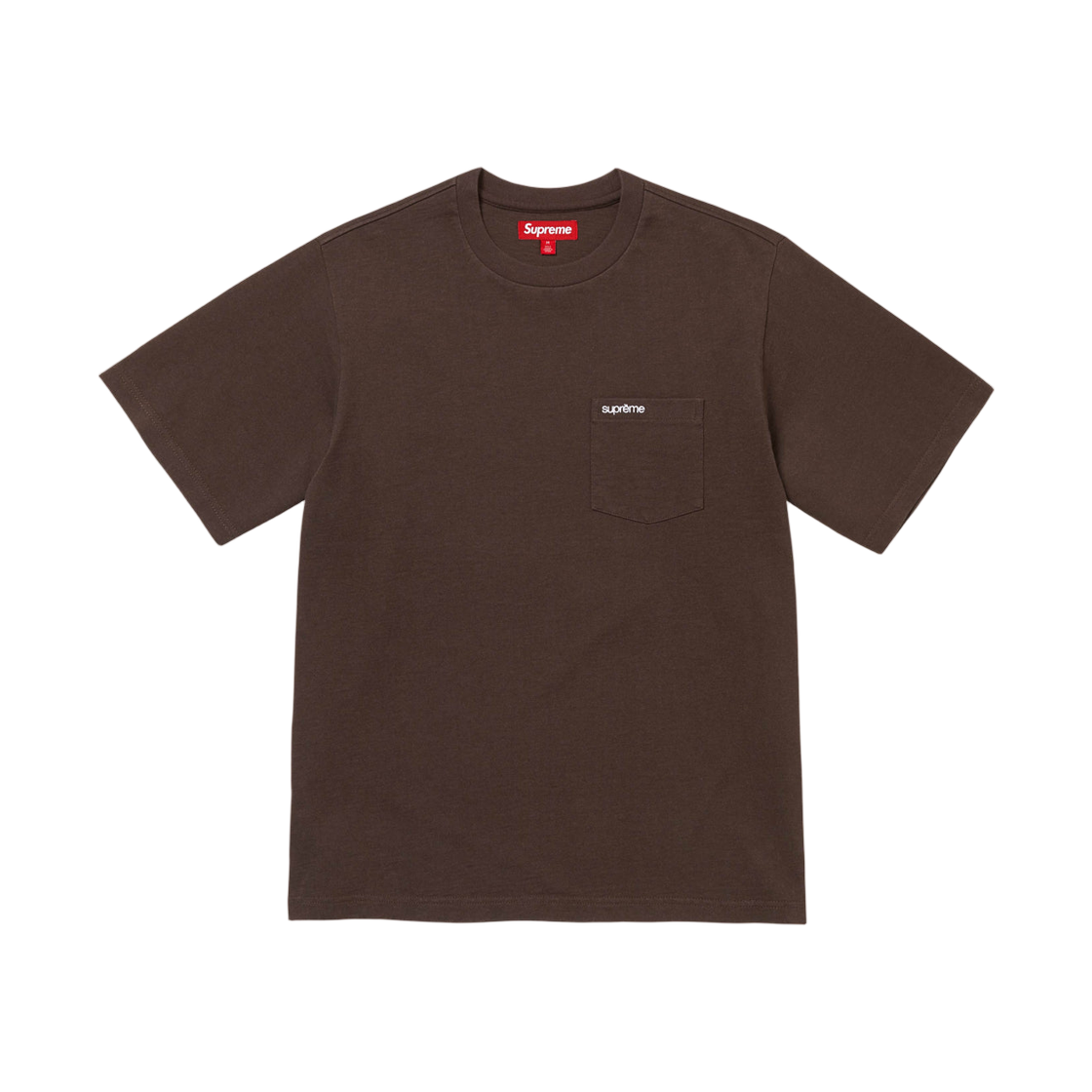 슈프림 숏슬리브 포켓 티셔츠 다크 브라운 - 25FW(Supreme S/S Pocket T-Shirt Dark Brown - 25FW) - 1