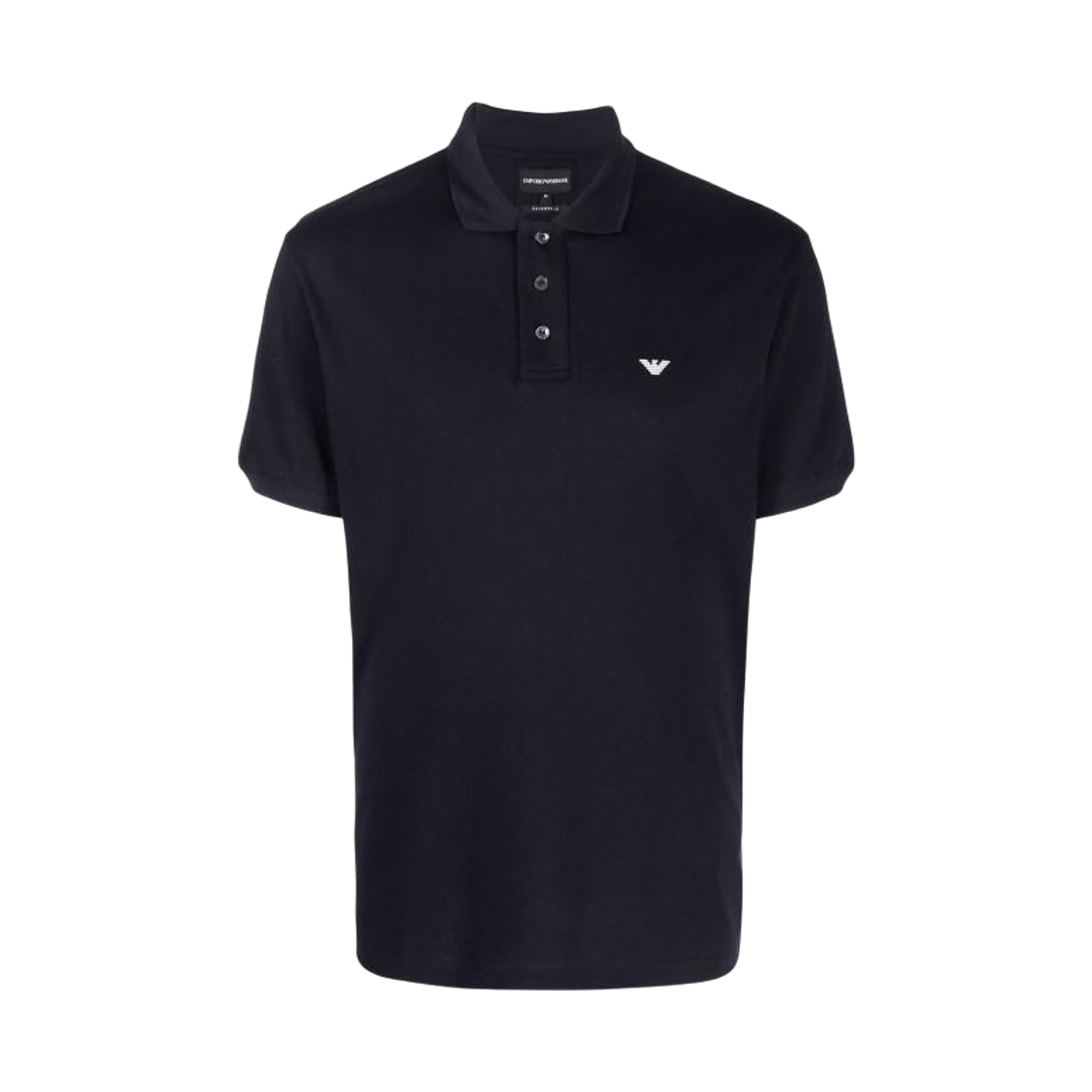 엠포리오 아르마니 코튼 블렌드 폴로 셔츠 블루(Emporio Armani Cotton Blend Polo Shirt Blue) - 1