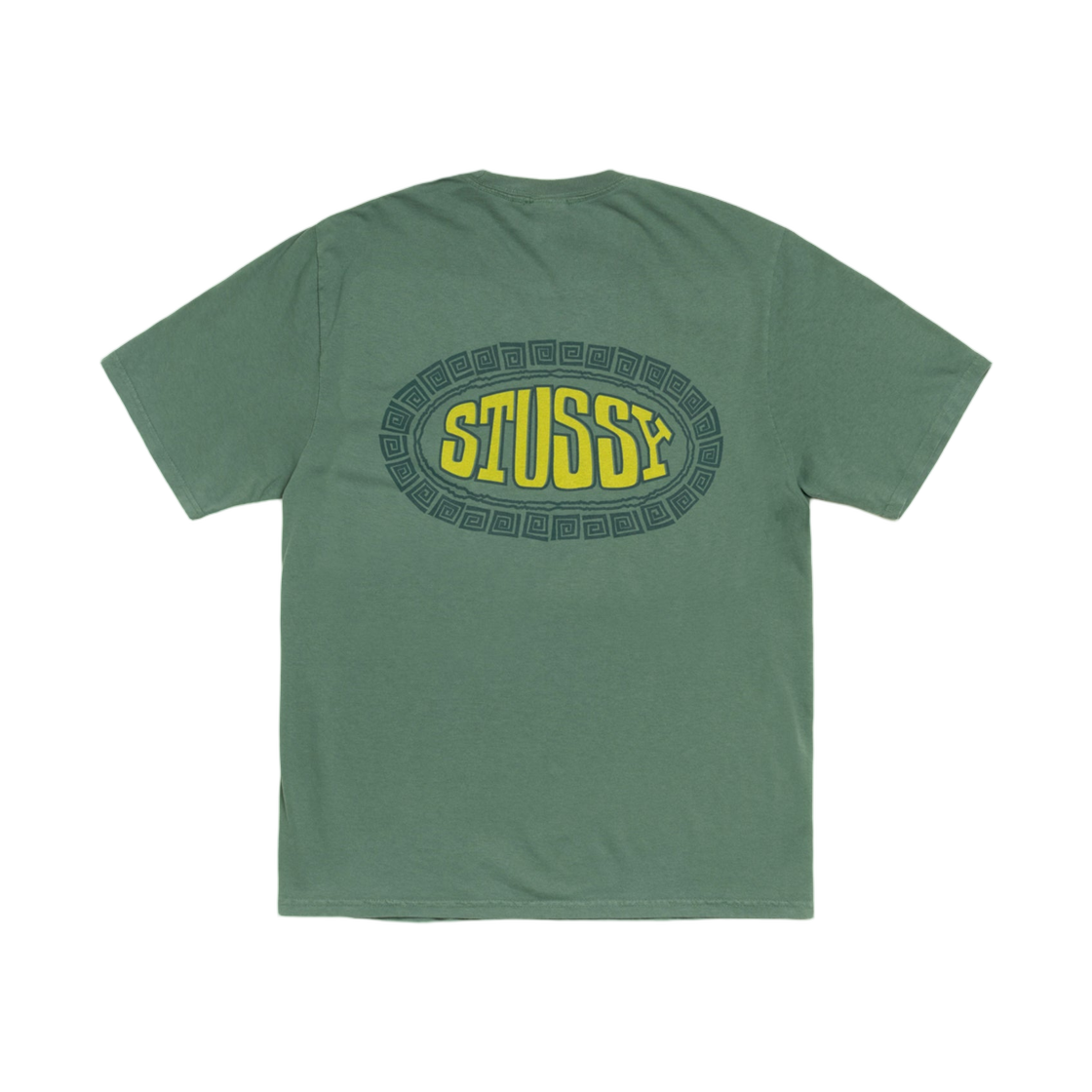 1905169 Stussy Tile Oval Pigment Dyed T-Shirt Pine