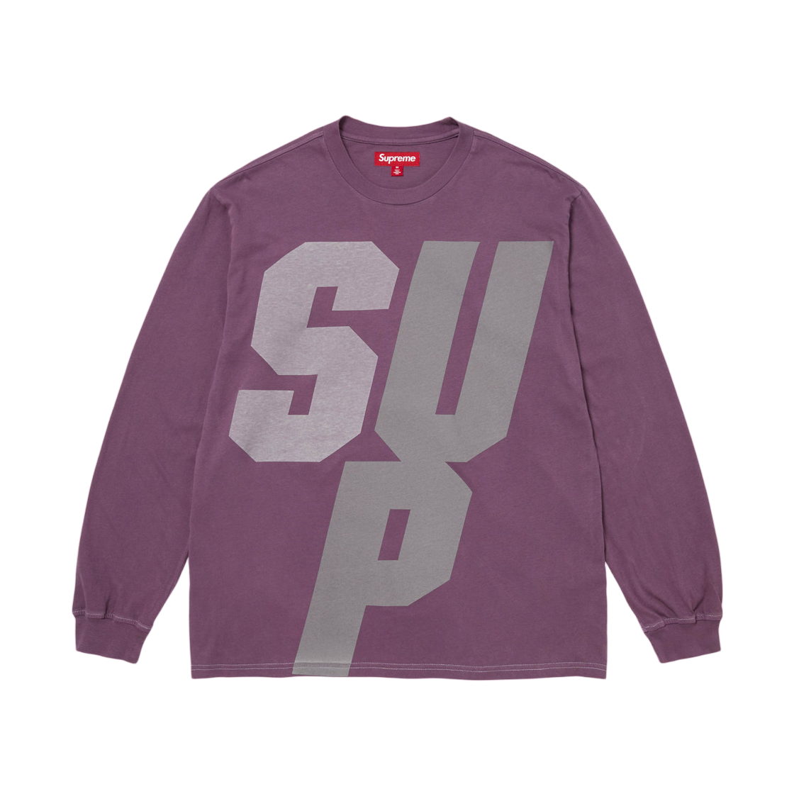 - Supreme Reflective L/S Top Purple - 25FW