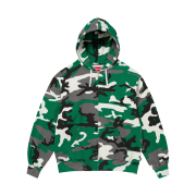 Supreme Small Box Zip Up Hooded Sweatshirt Green Camo - 25FW