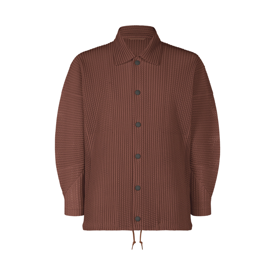 HP56-JC366-44 Homme Plisse Issey Miyake Outer Mesh Jacket Brown