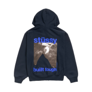 Stussy Built Tough Zip Hoodie Navy
