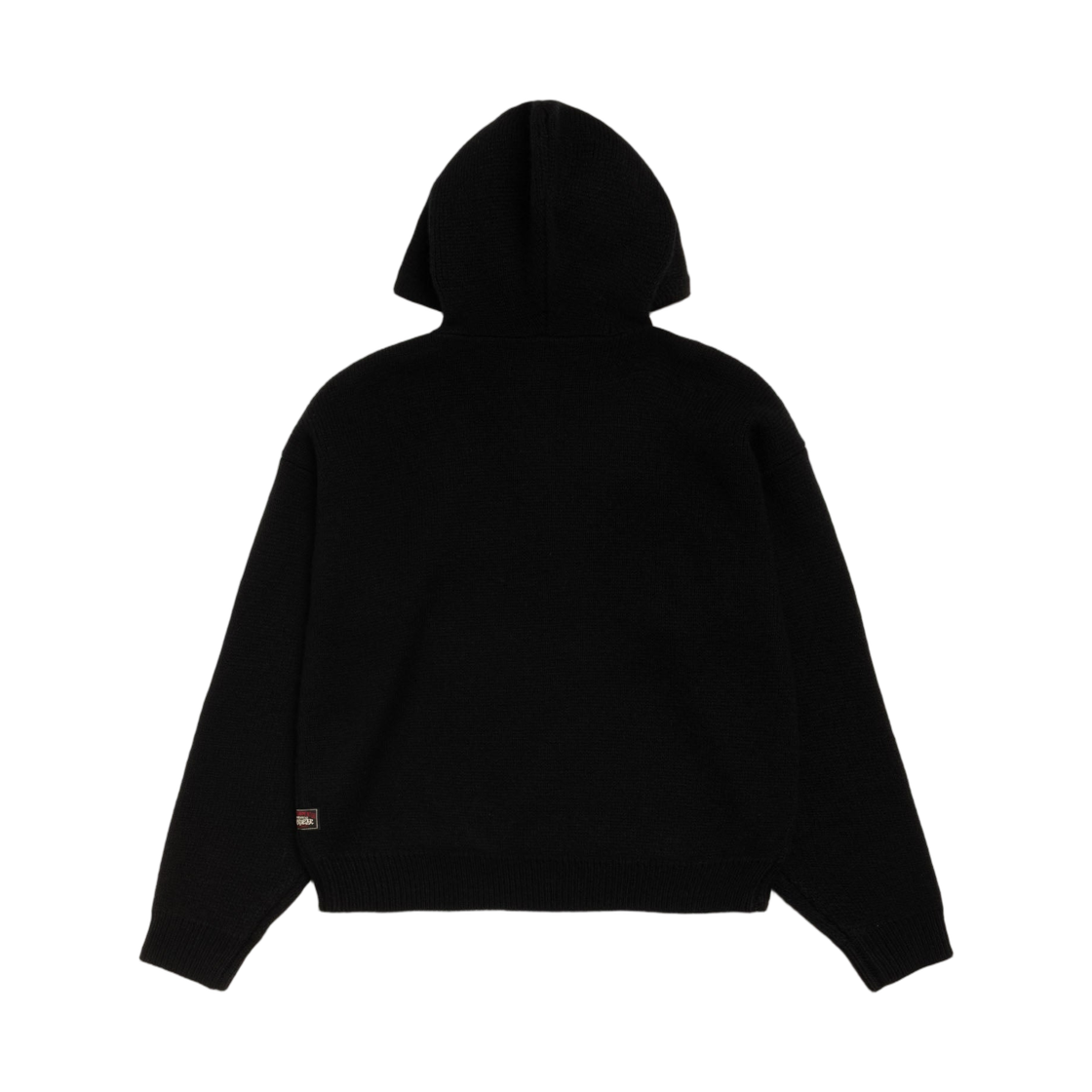스투시 쿼터 집 니트 후드 블랙(Stussy Quarter Zip Knit Hoodie Black) - 2