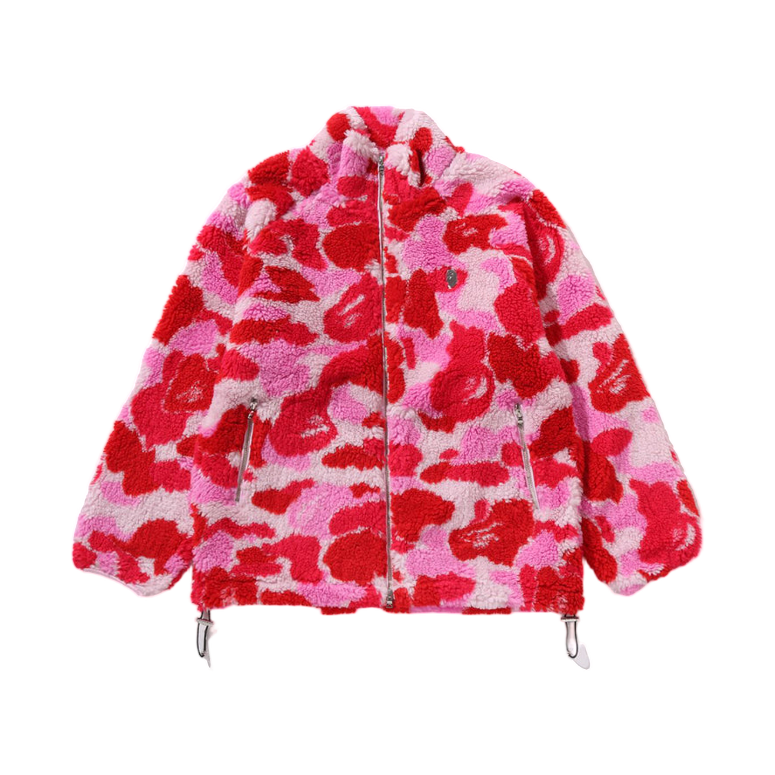 - BAPE ABC Camo Metal One Point Boa Jacket Pink