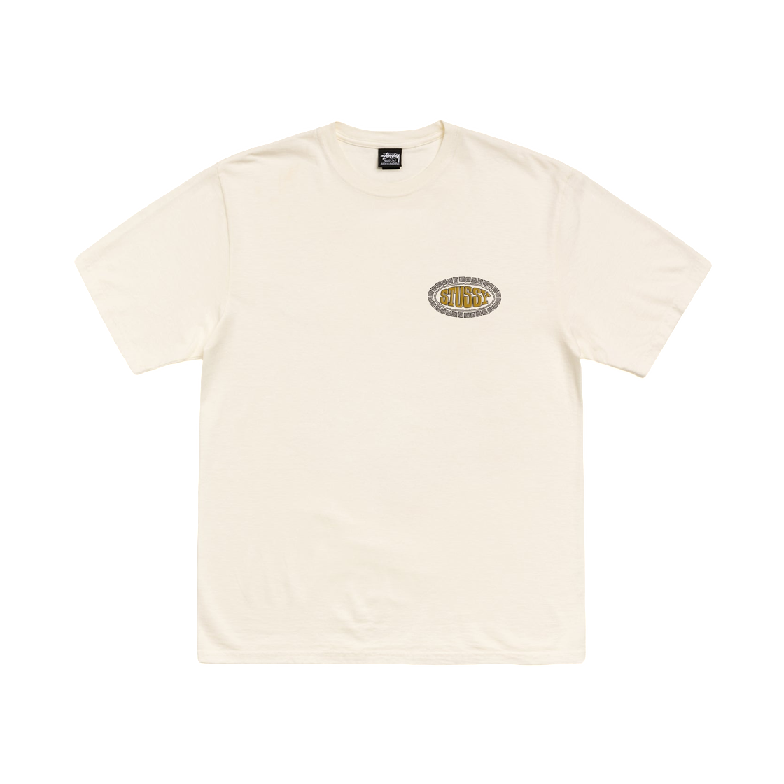 스투시 타일 오벌 피그먼트 다이드 티셔츠 아이보리(Stussy Tile Oval Pigment Dyed T-Shirt Ivory) - 2