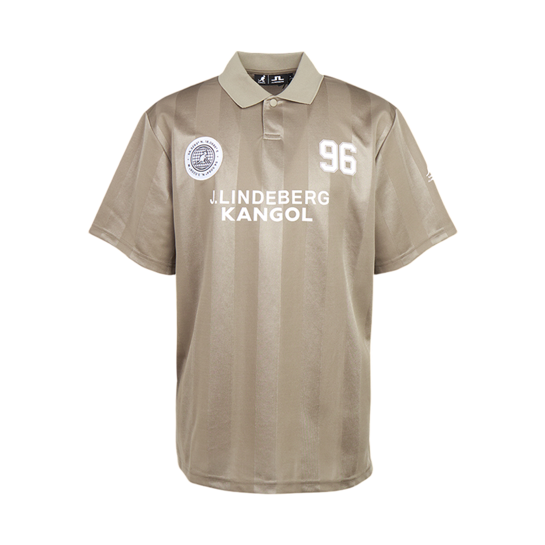 제이린드버그 x 캉골 골프웨어 폴 풋볼 져지 빈티지 카키(J.Lindeberg x Kangol Golf Wear Paul Football Jersey Vintage Khaki)