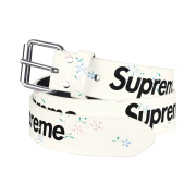 Supreme Repeat Leather Belt Floral - 25FW
