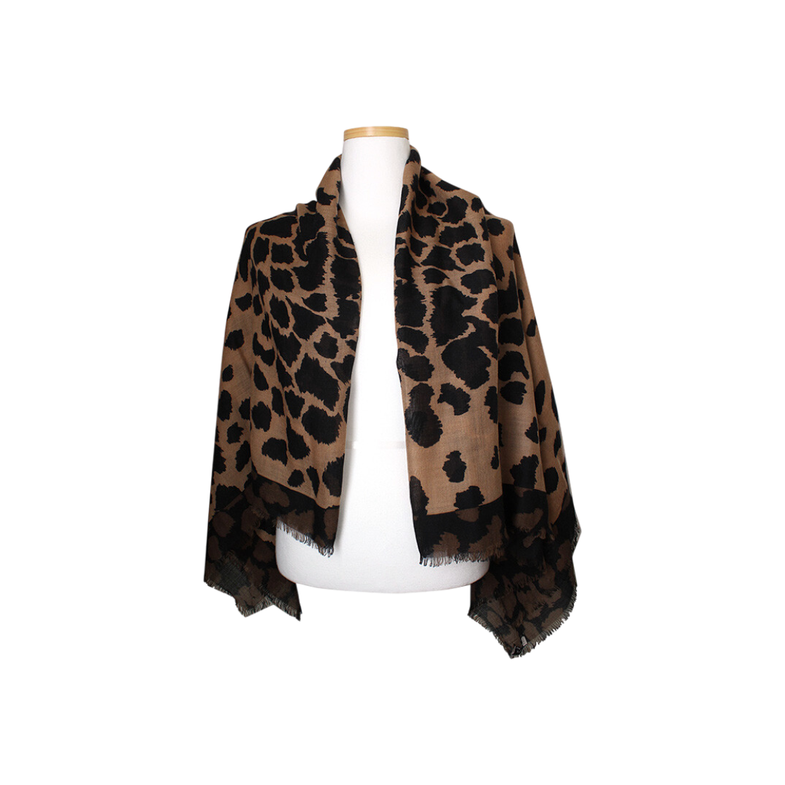 ITFIS3TSAHUW Burberry Leopard Print Big Scarf
