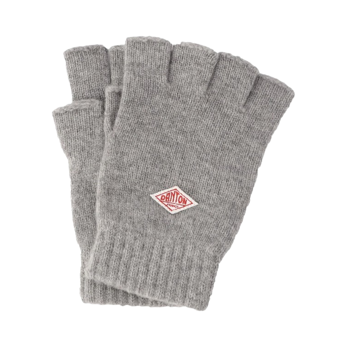 단톤 울 니트 핑거리스 글러브 그레이(Danton Wool Knit Fingerless Gloves Grey)