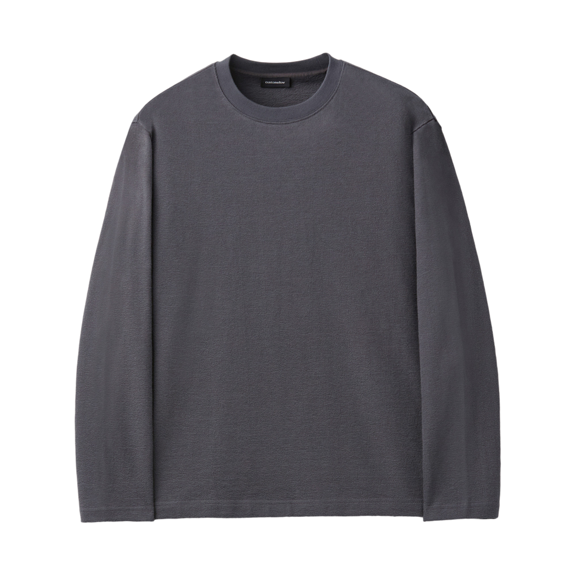 CWTAA25512GYX Customellow Textured Tshirt Gray