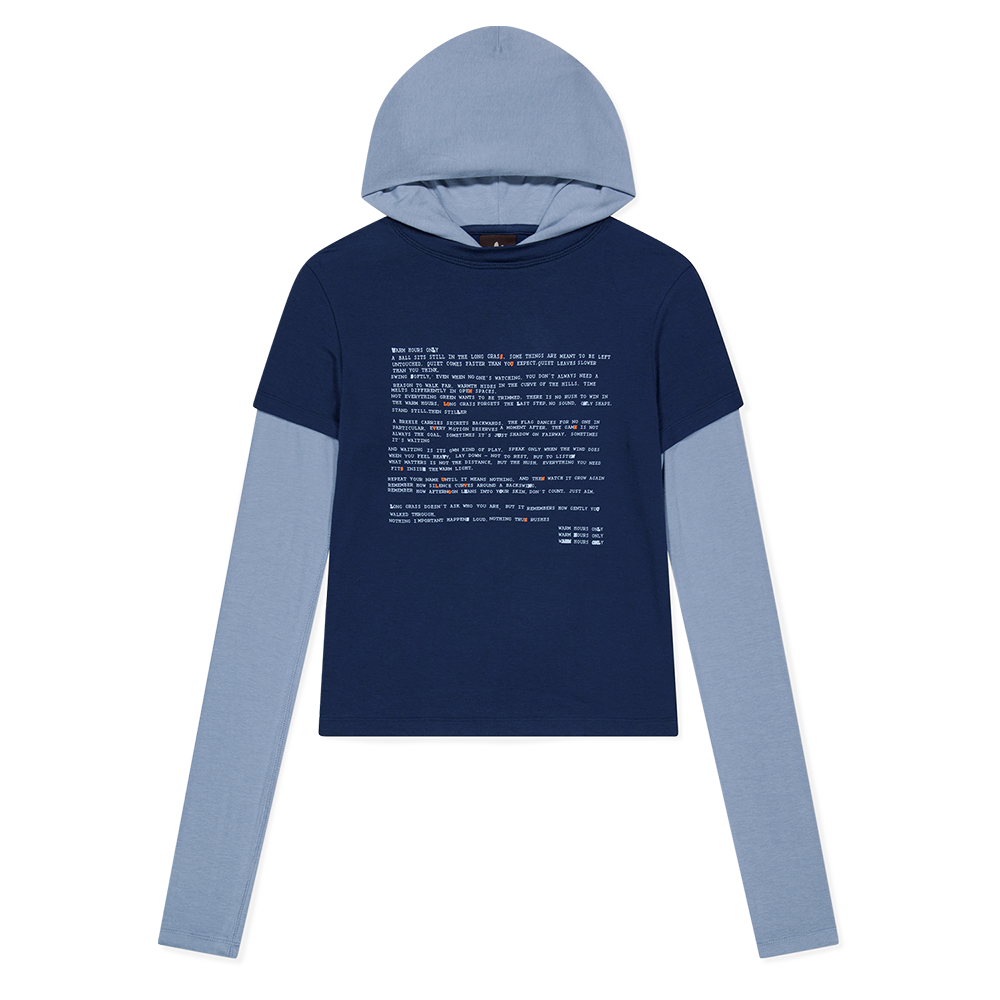 썬러브 우먼스 프로즈 레이어드 후디드 티 블랙