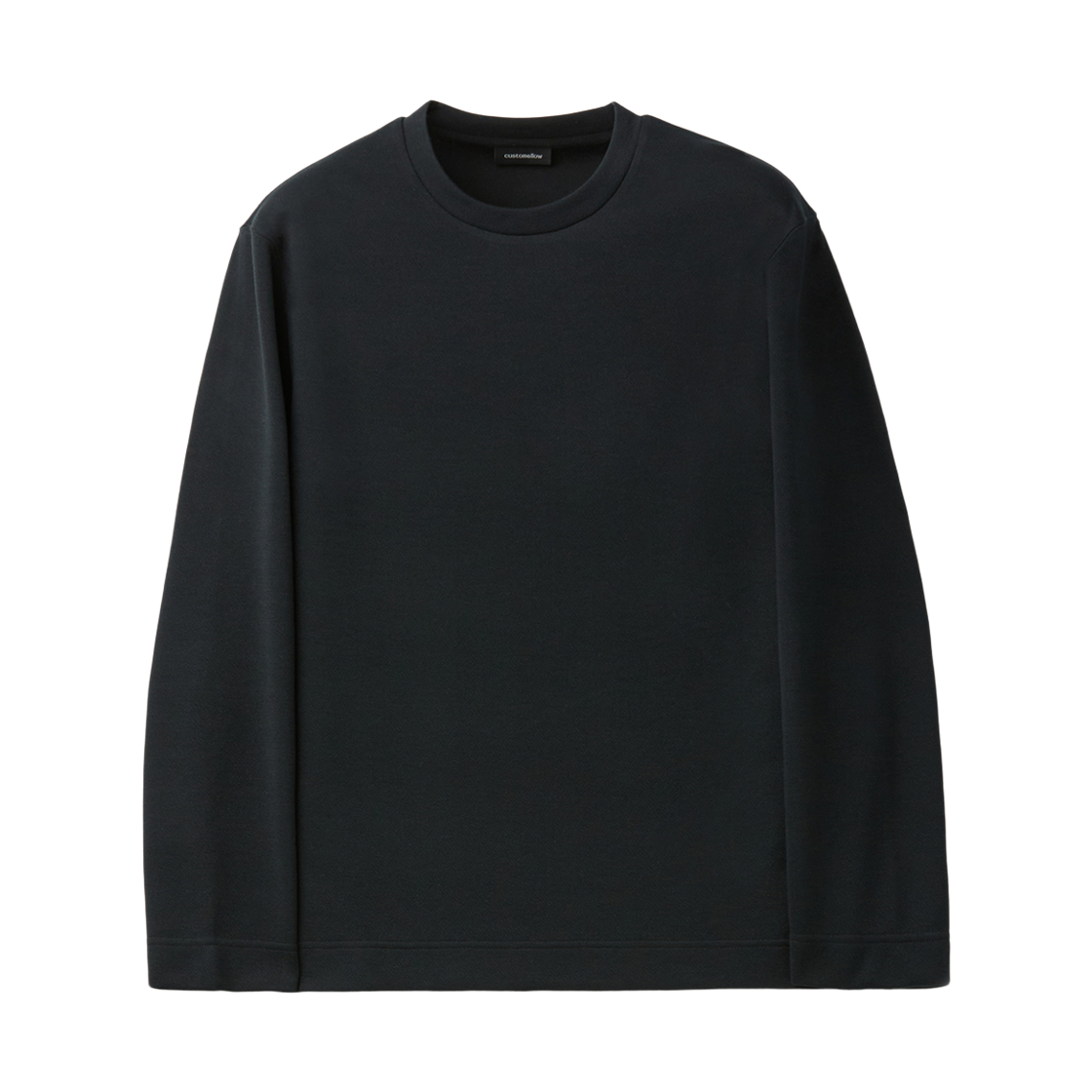 CWTAA25511BKX Customellow Textured Tshirt Black