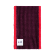 COS Chunky Wool Mohair Muffler Burgundy Red