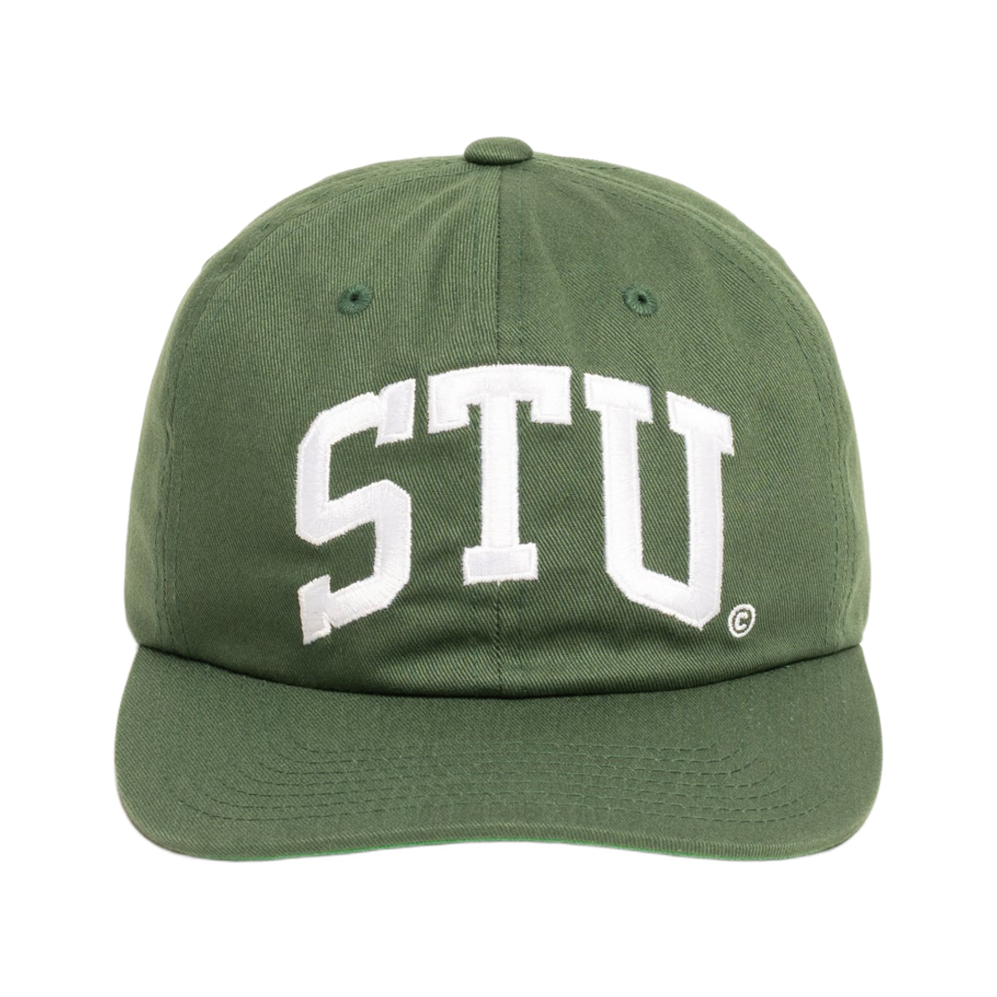 스투시 미드 뎁스 스투 아치 스트랩백 캡 포레스트(Stussy Mid-Depth Stu Arch Strapback Cap Forest)
