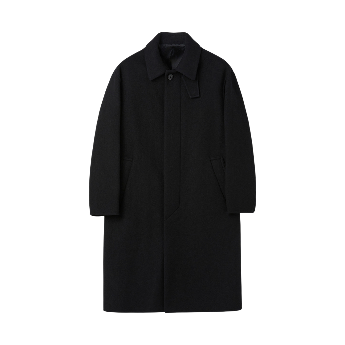 커스텀멜로우 울 맥 코트 블랙(Customellow Wool Mac Coat Black)