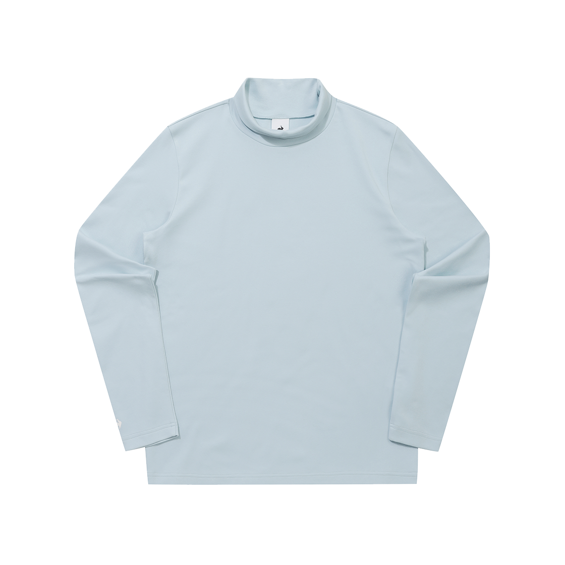 르꼬끄 스포르티브 유니 기모 하프넥 긴팔티 - 블루 QQ423LRLO1(le coq sportif Uni Peach Brushed Turtleneck Long-Sleeve T-Shirt White Blue)