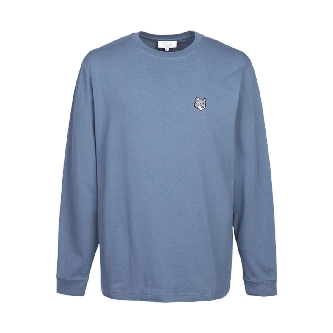 메종 키츠네 폭스 헤드 롱슬리브 티셔츠 블루(Maison Kitsune Fox Head Long Sleeve T-Shirt Blue)