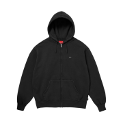 Supreme Small Box Zip Up Hooded Sweatshirt Black - 25FW