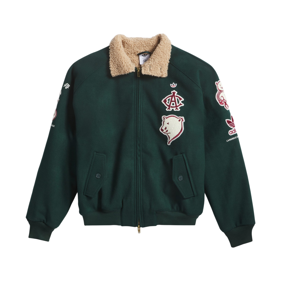 IK2954 Adidas x Edison Chen Clot Patch Jacket Green Night - KR Sizing