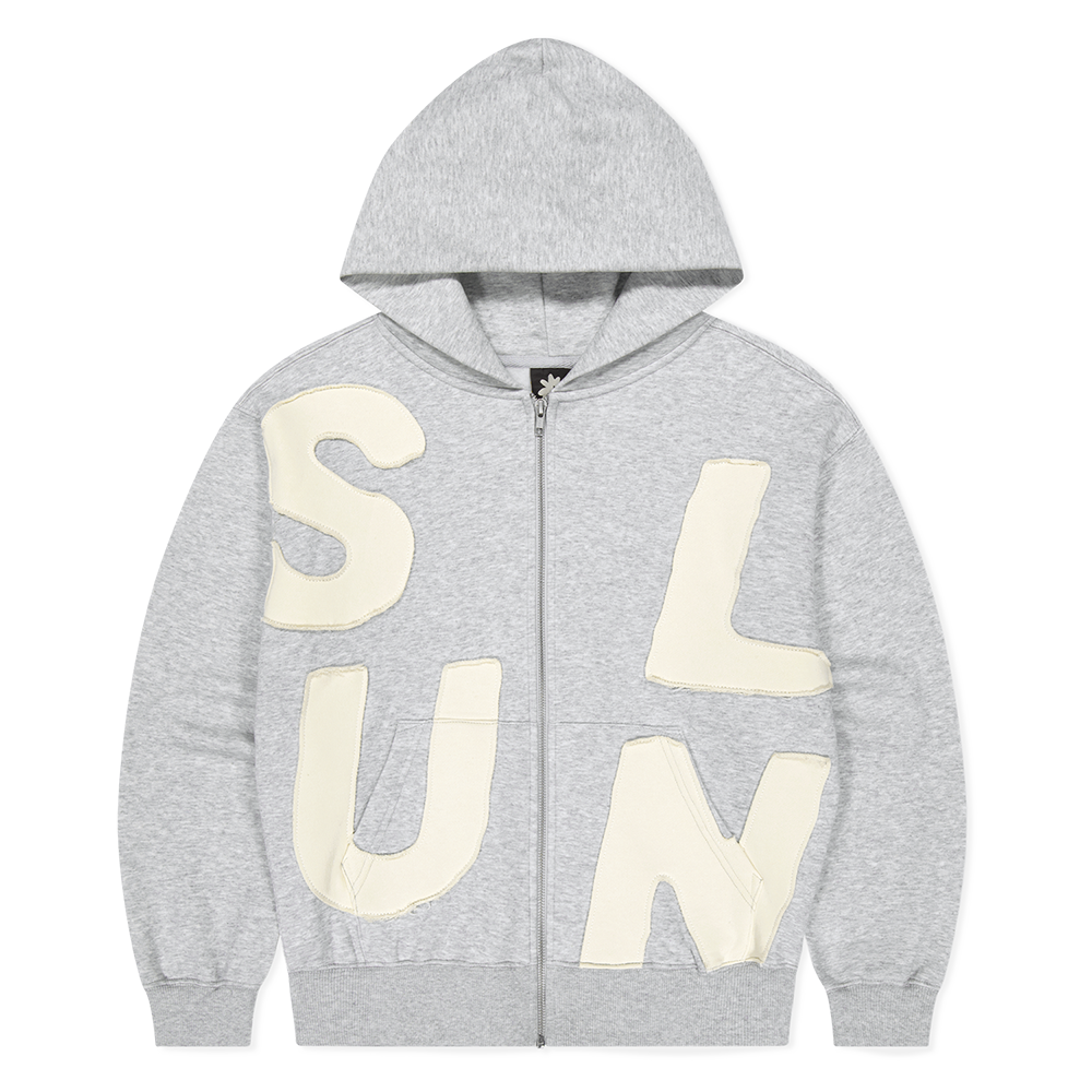 SLCO0TSWHZ02HR [트리플적립]SUNLOVE Capital Brushed Zip Up Hoodie Heather Grey