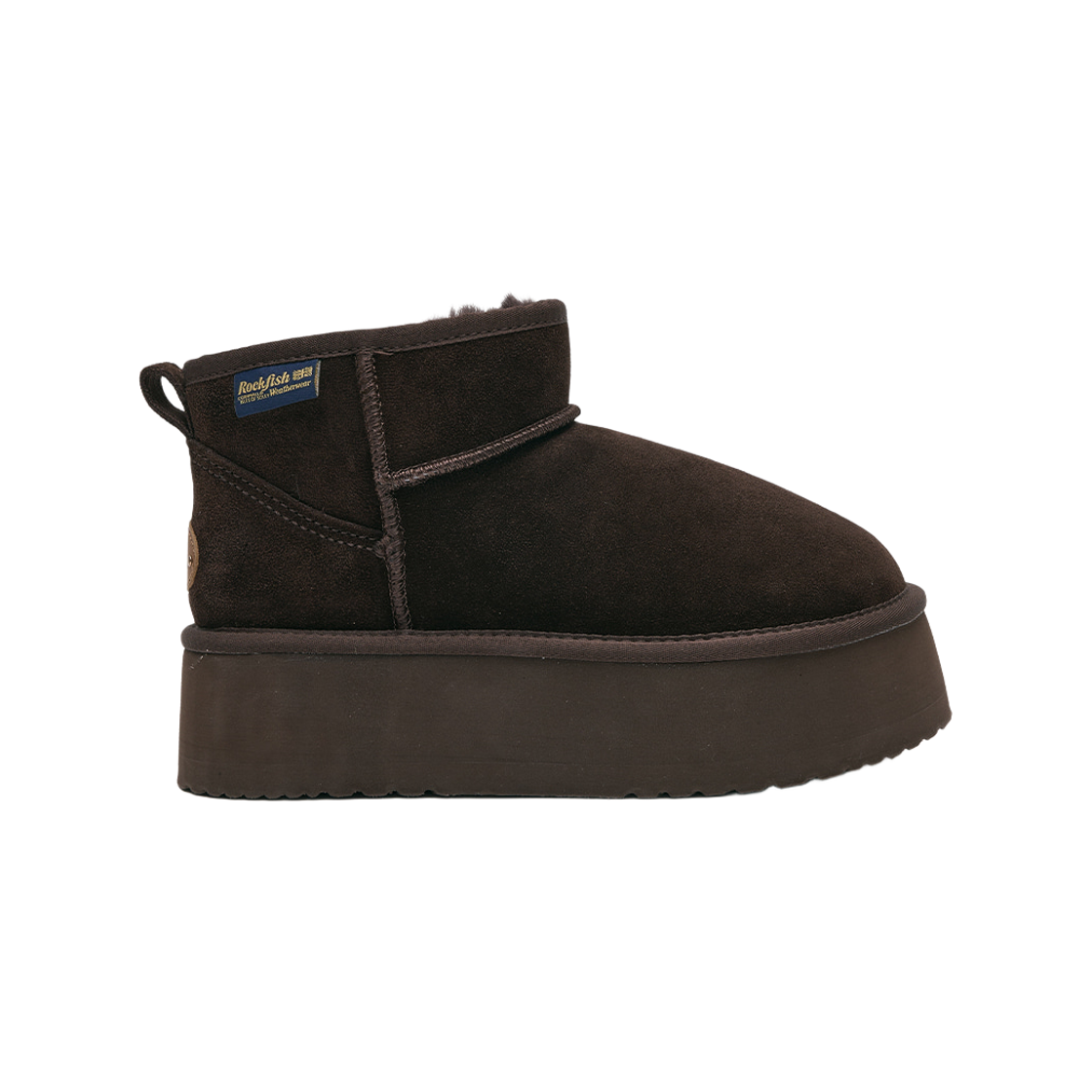(W) 락피쉬웨더웨어 오리지널 맥시 플랫폼 부츠 미니 3.5인치 초코((W) Rockfishweatherwear Original Maxi Flatform Boots Mini 3.5 Inch Choco) - 1