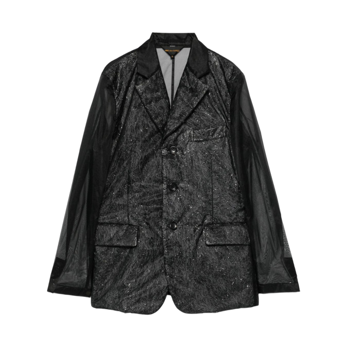 GO-J006-051-1 (W) Comme des Garcons Chiffon Blazer Black