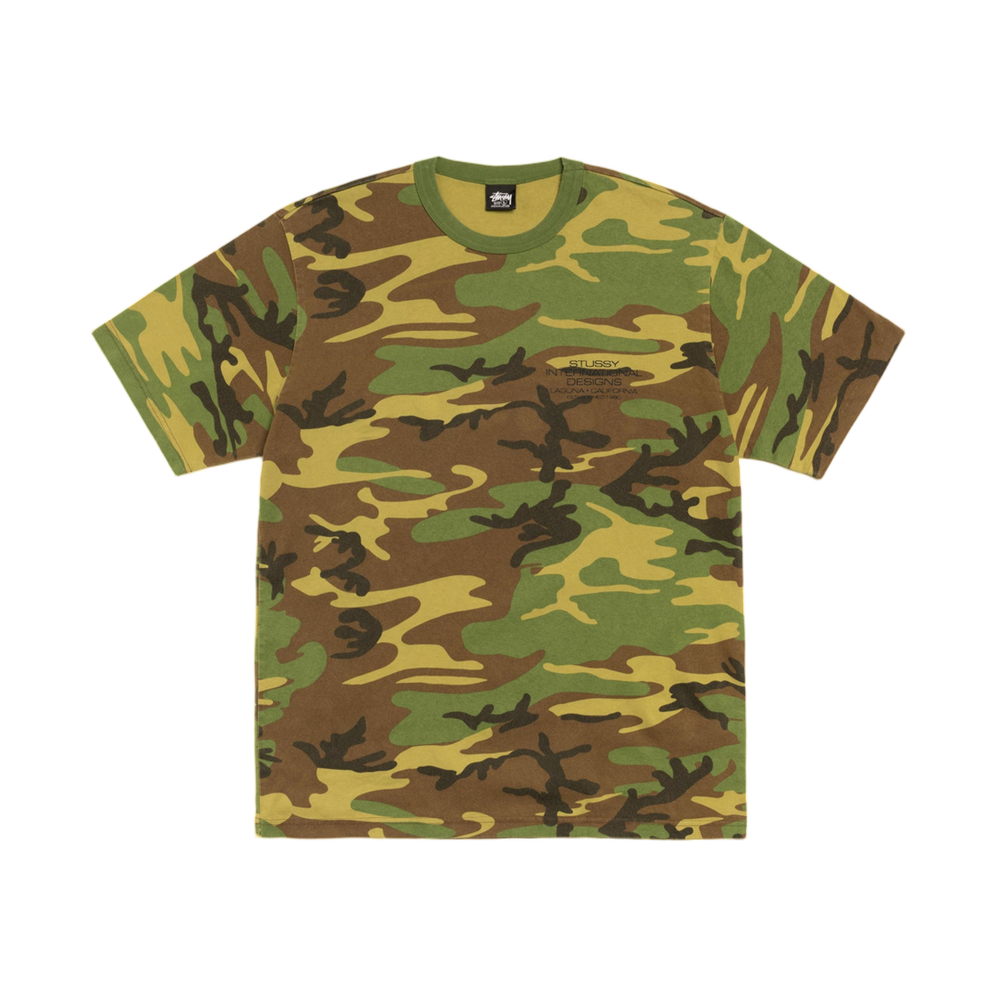 스투시 인터내셔널 디자인 피그먼트 다이드 티셔츠 카모(Stussy International Design Pigment Dyed T-Shirt Camo) - 2