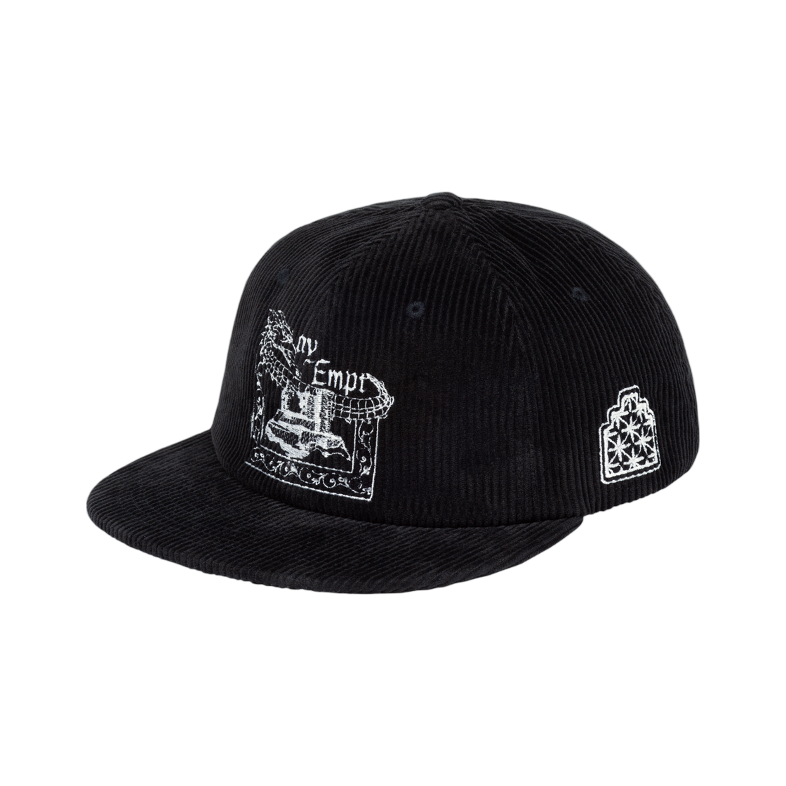 카브엠트 드래곤 캐슬 캡 블랙 - 25FW(Cav Empt Dragon Castle Cap Black - 25FW)