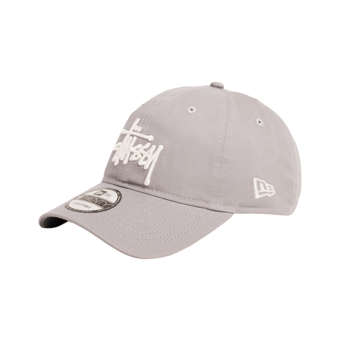 스투시 베이직 뉴에라 9Twenty 베이직 스트랩백 그레이(Stussy Basic New Era 9Twenty Basic Strapback Grey) - 2