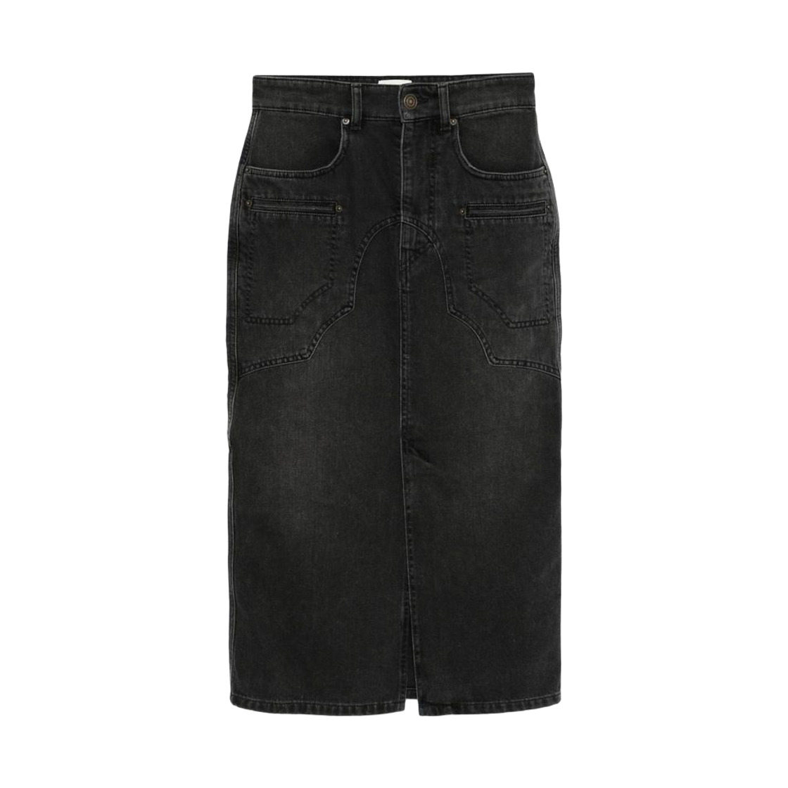 JU0329FA-C1H01I-02FK (W) Isabel Marant Britt Skirt Black - 25SS