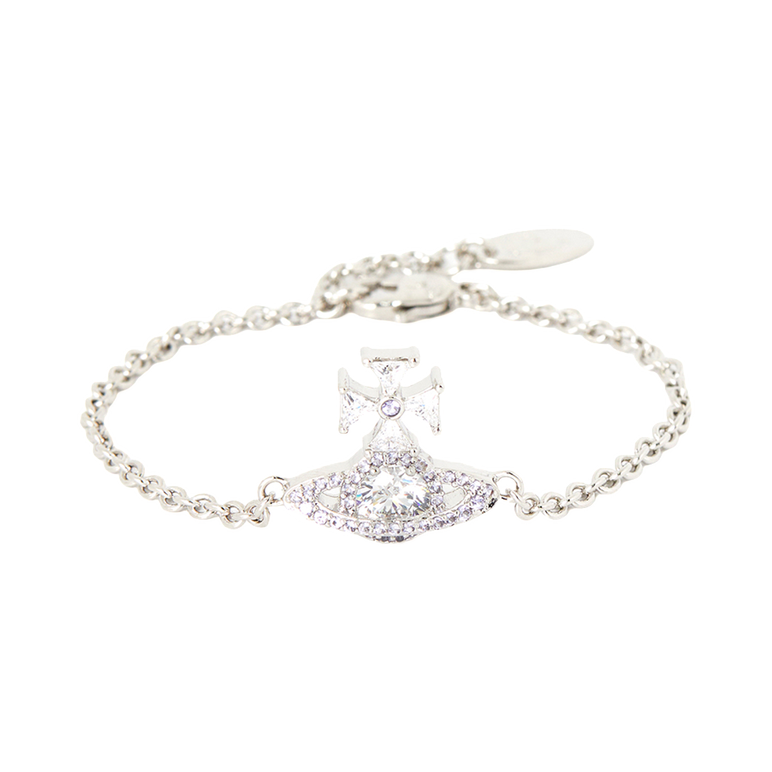 (W) 비비안 웨스트우드 밀라 체인 브레이슬릿 실버((W) Vivienne Westwood Mila Chain Bracelet Silver)