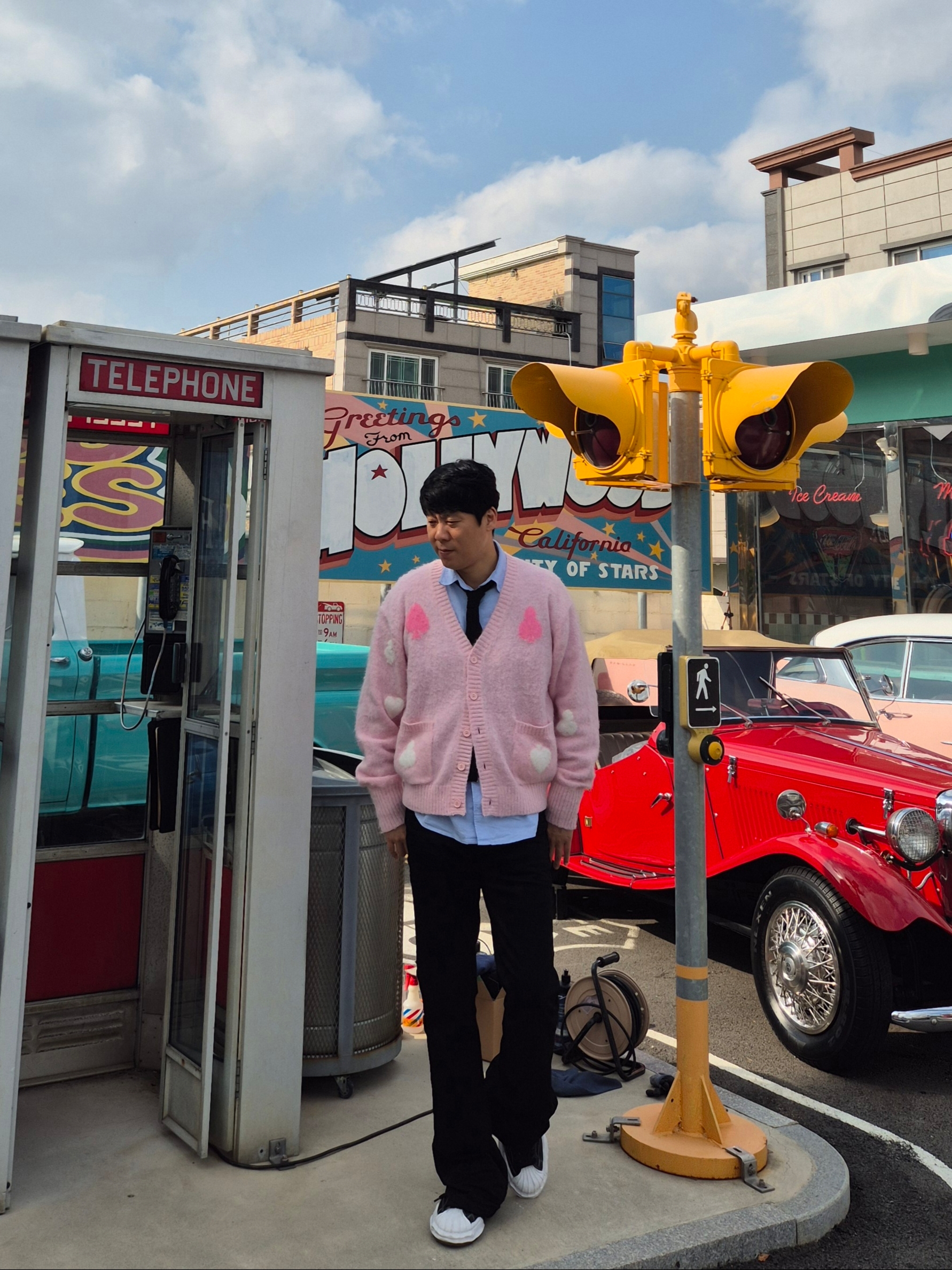 IAB Studio Work Shirt Sky Blue - The Hyundai Seoul Exclusive, Maison Mihara Yasuhiro Blakey OG Sole Leather Low-top Sneakers Black 착용 스타일 - 2
