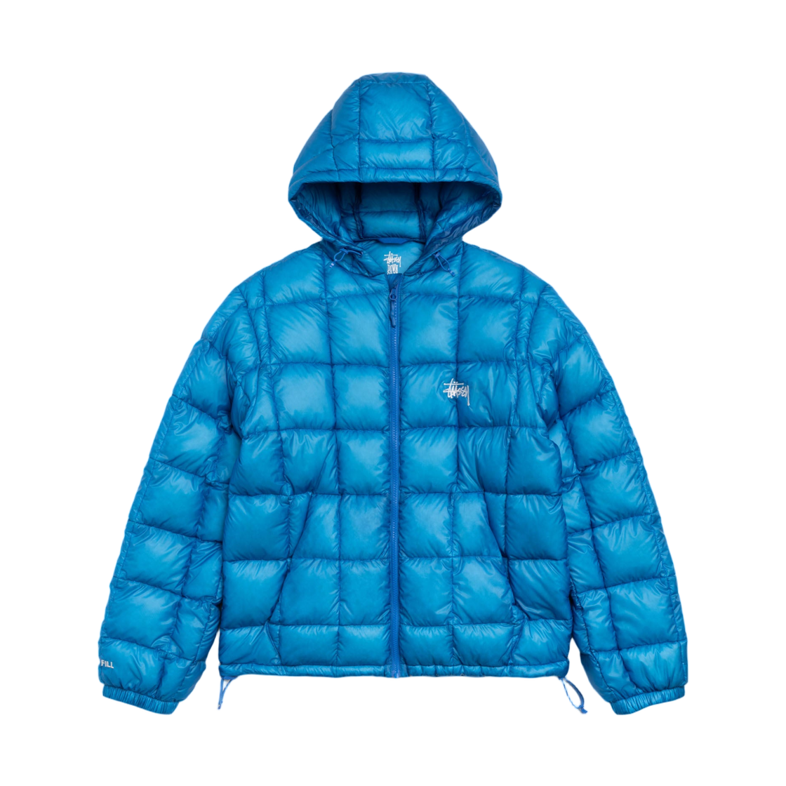 115856 Stussy Midweight Hooded Puffer Blue