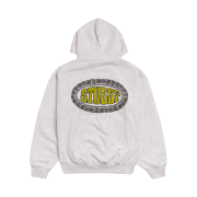 Stussy Tile Oval Hoodie Ash Heather