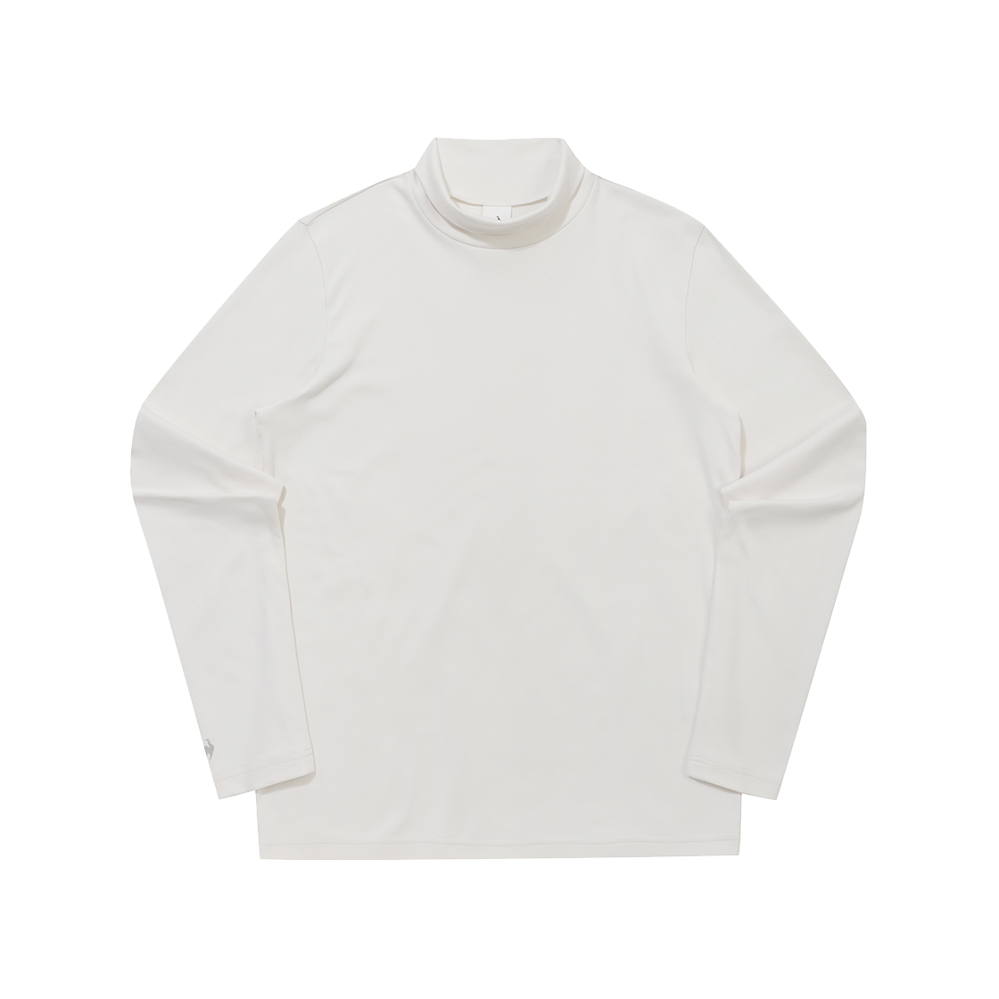 르꼬끄 스포르티브 유니 기모 하프넥 긴팔티 - 아이보리 QQ423LRLO1(le coq sportif Uni Peach Brushed Turtleneck Long-Sleeve T-Shirt Ivory)