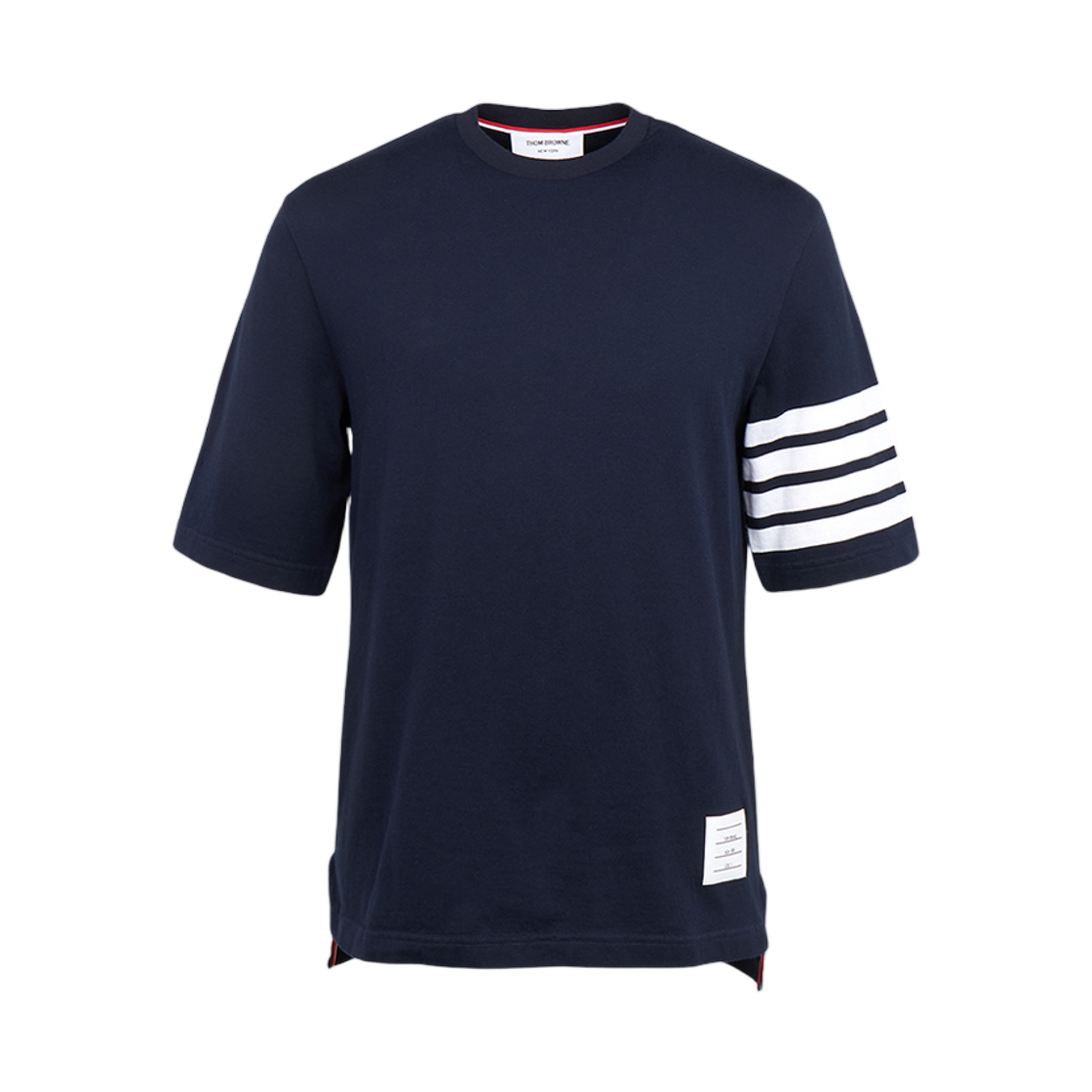 톰브라운 숏슬리브 티셔츠 네이비(Thom Browne Short Sleeve T-Shirt Navy)