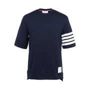 Thom Browne Short Sleeve T-Shirt Navy