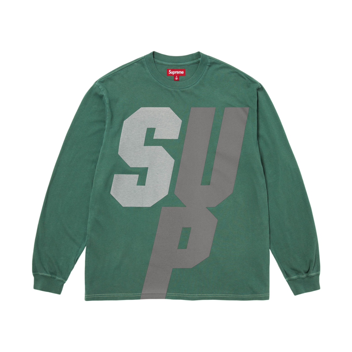 - Supreme Reflective L/S Top Green - 25FW
