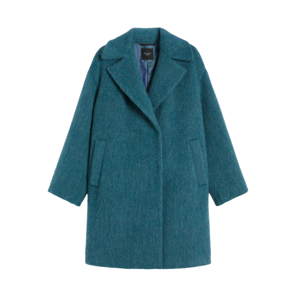 (W) 위켄드 막스마라 라다 울 알파카 모헤어 꾸뛰르 코트 오일((W) Weekend Max Mara Rada Wool Alpaca and Mohair Couture Coat Oil)