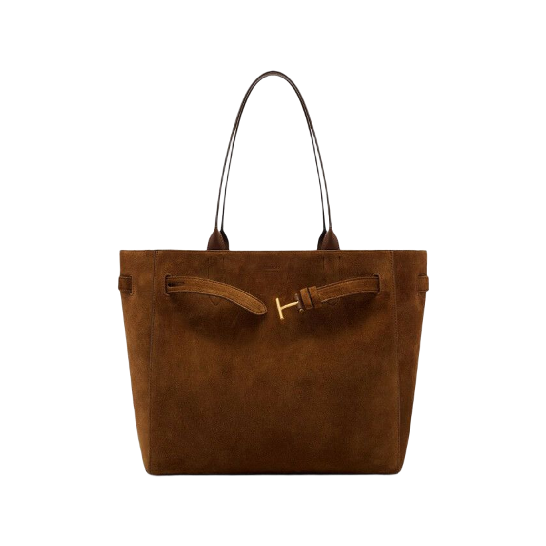 L1809-LCL068X-1B033 Tom Ford Suede Leather Audrey Medium Tote Bag Whisky