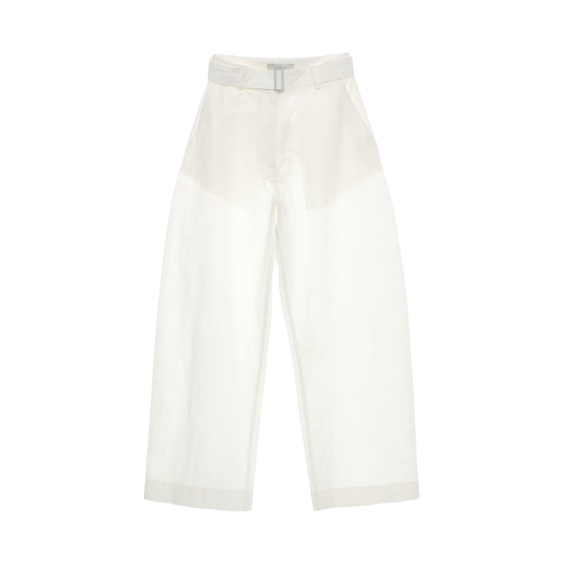 (W) 스튜디오 니콜슨 도링 라운드 레그 코튼 트라우저 파치먼트((W) Studio Nicholson Doring Round Leg Cotton Trousers Parchment)