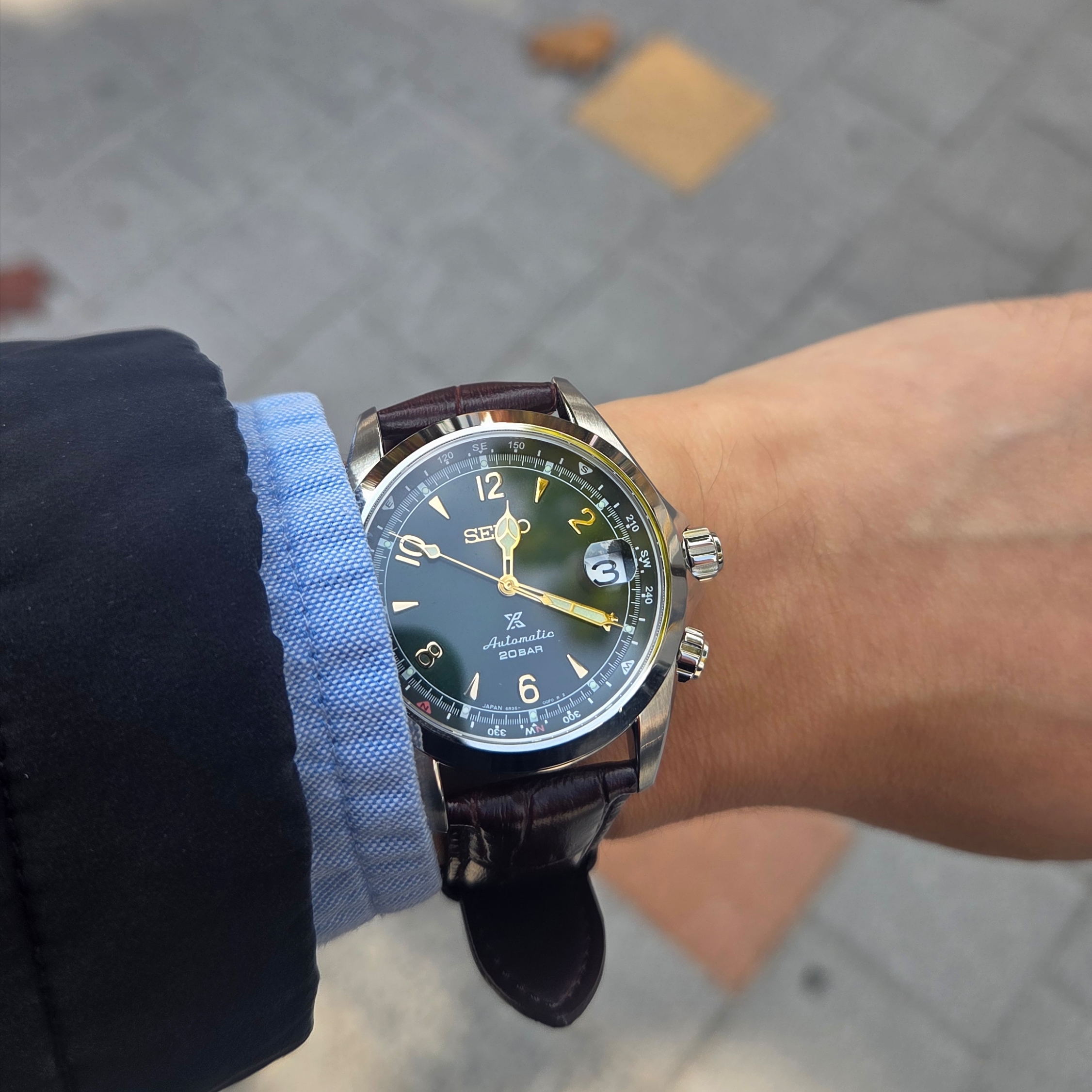 Seiko Prospex Alpinist SPB121J1/SBDC091 Brown Green 착용 스타일