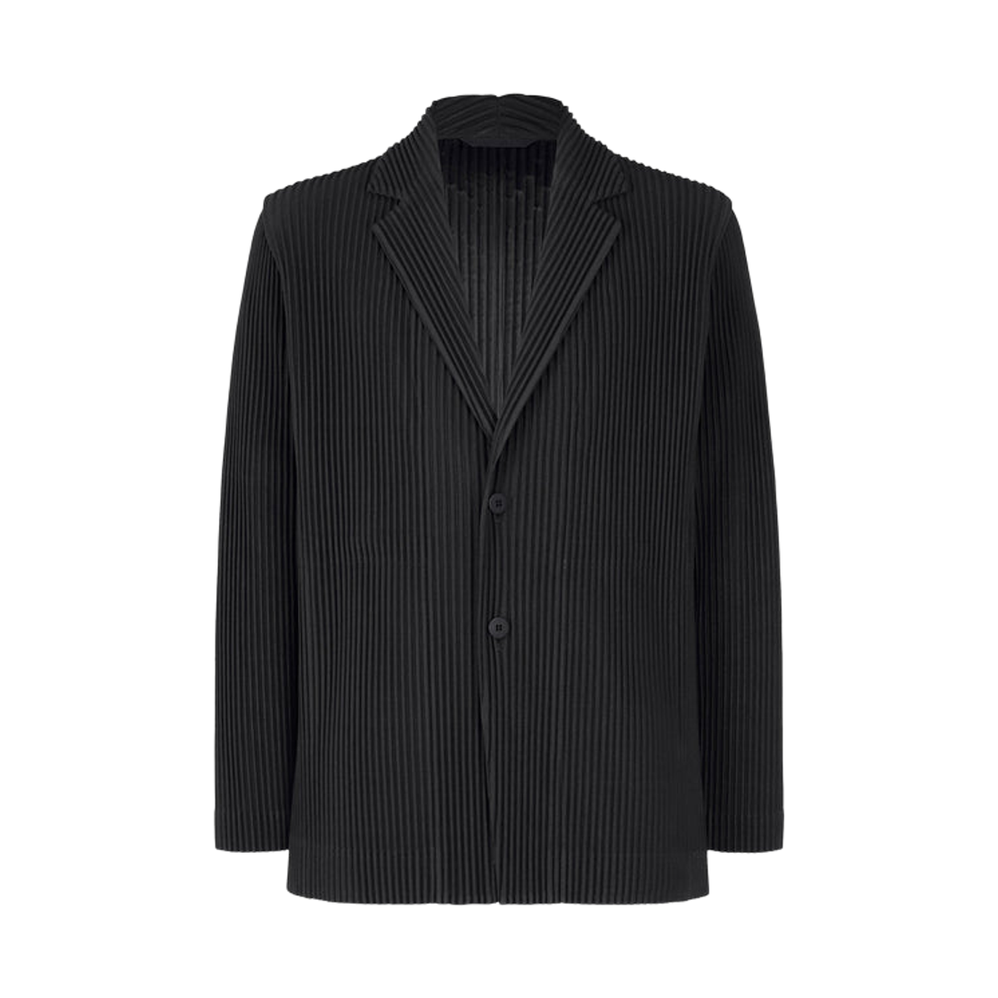 HP48-JD154-15 Homme Plisse Issey Miyake Tailored Pleats 2 Jacket Black