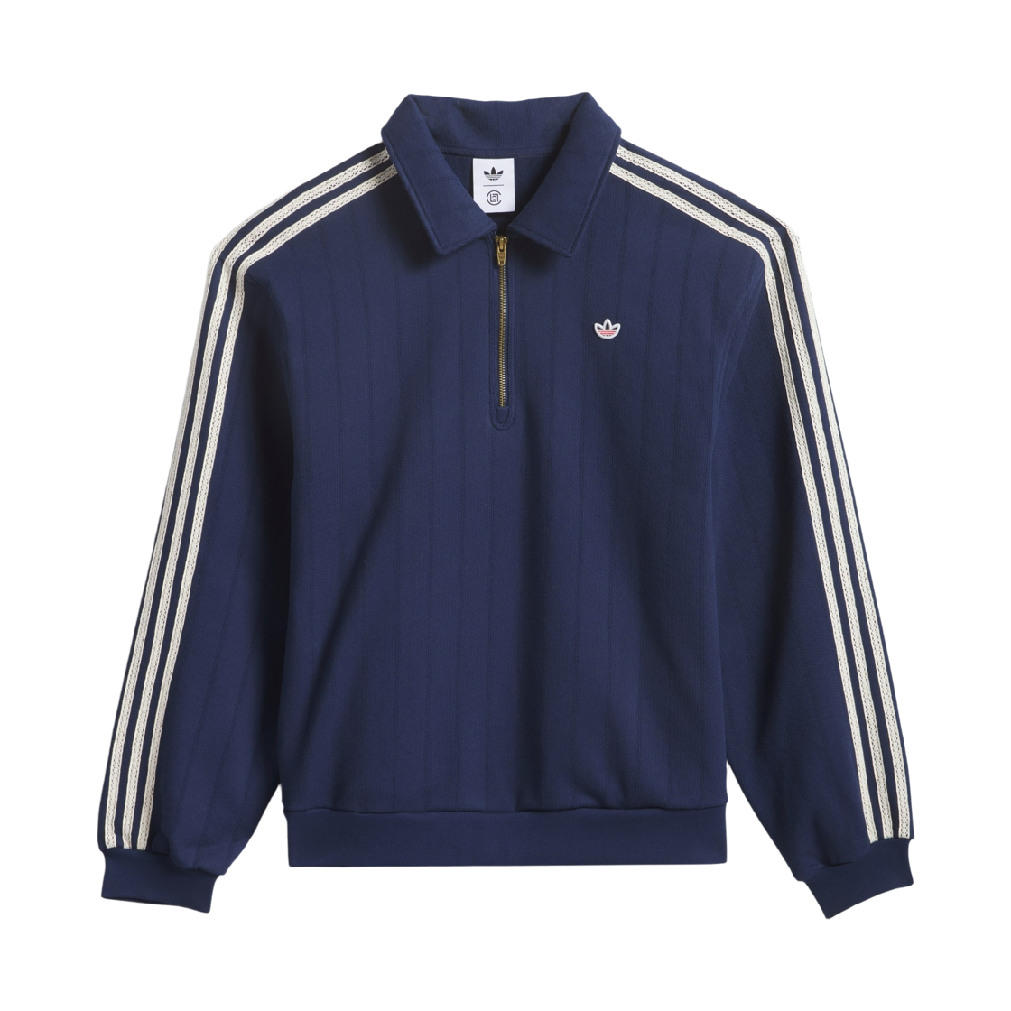JM7097 Adidas x Edison Chen Clot 1/4 Zip Sweatshirt Night Indigo - KR Sizing