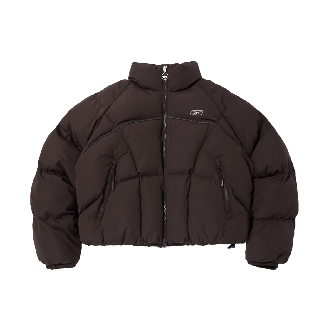 REJU5FP51W3 Reebok Premier Crop Ball Padded Jacket W Brown