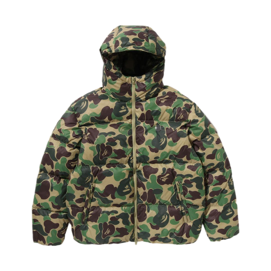 - BAPE ABC Camo Down Jacket Green