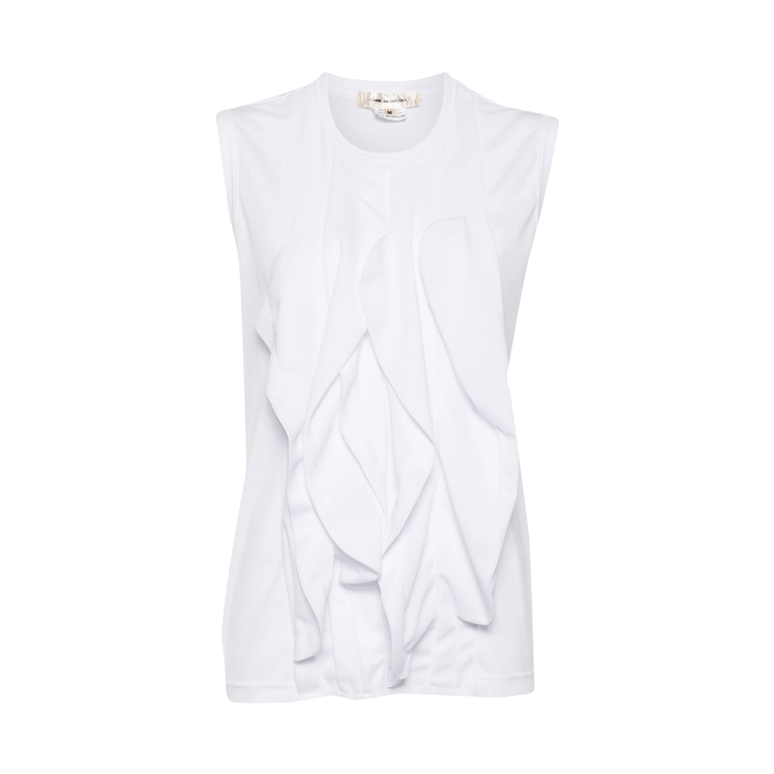 (W) 꼼데가르송 피케 탱크탑 화이트((W) Comme des Garcons Pique Tank Top White)